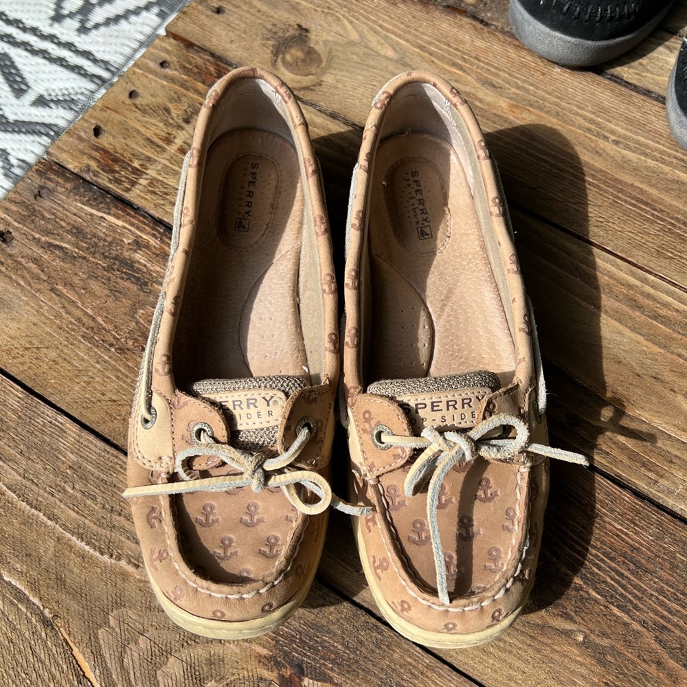 Sperry boat shoes Anchors size 7